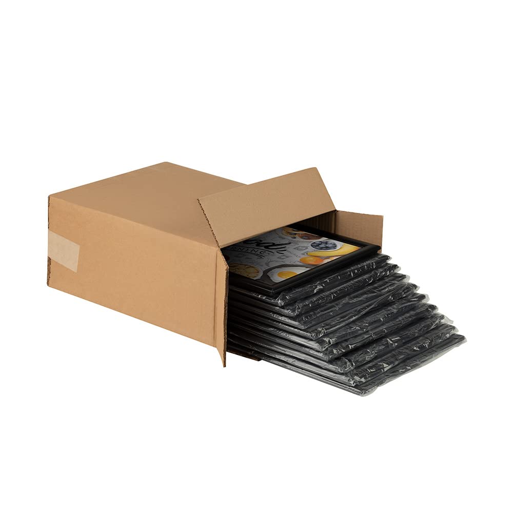 Generisch Vorteilspack 10 x Bilderrahmen Klapprahmen Plakatrahmen aus Aluminium/Kunststoff schwarz matt im Set - DIN A3 - Geschenkidee für Familien - Fanposter