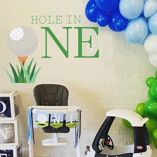 Vinilo decorativo para fiesta de cumpleaños tema golf miniatura 3
