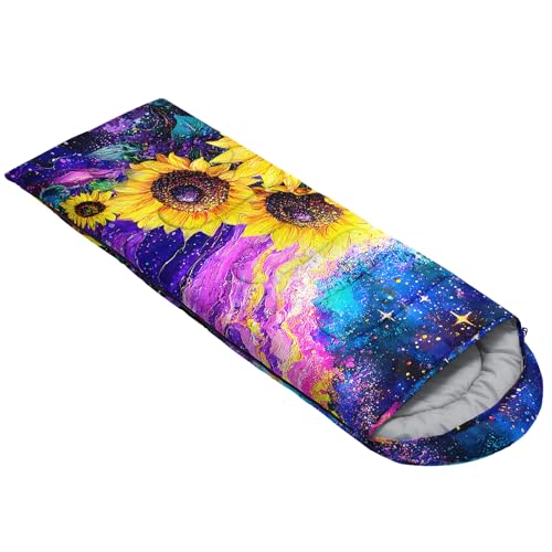 Image of QOOMO Ball Flower Camping Sleeping Bags,3 Season Warm & Cool Weather,Lightweight,Waterproof Sleeping Bags for Adults & Kids,Traveling,and Outdoors,Camping Gear Equipment