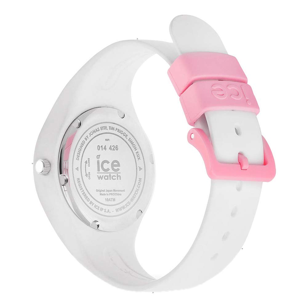 Ice-Watch - ICE ola kids Candy white - Biały zegarek dla dziewczynki z silikonowym paskiem - 014426 (Small)