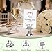 Urban Deco 16PK Table Number Holders Place Card Holders 1.7 Inch Table Card Holders Steel Card Holders for Photos, Food Signs, Memo Notes, Weddings, Restaurants, Birthdays(Silver)