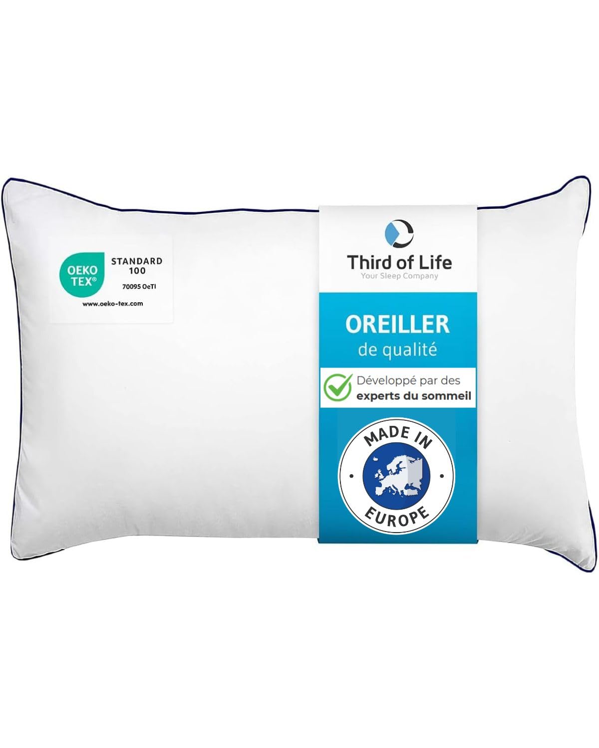 Oreiller 50x70 inSPIRO | Oreiller à Fibre Creuse pour Dormir sur Le Dos, Le côté ou Le Ventre | Coussin moelleux et léger | Soutien Optimal | Lavable en Machine | Coussin 50 x 70 | Sensation d'hôtel