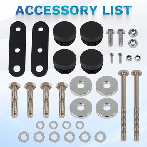 PIKPOP Crash Bar for Kawasaki KLR650 / KLR 650 Adventure 2022-2025 2026, Highway Engine Guard Protect for KLR 650 S 2023-2025 2026- KLR650 Accessories & KLR650 Adventure Accessories (Black) by PIKPOP - Used condition - Image 7