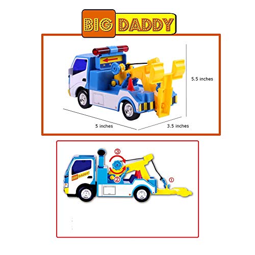 Big Daddy Police Wrecker Truck And Toy Car Combo Set Tow Truck Toy Includes A Tire Plate For Safe Towing #TOP2