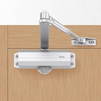 Foora Hydraulic Automatic Door Closer for Home Wooden, Metal, Glass Door Weight Up to 60 Kgs(Door Closer Automatic)