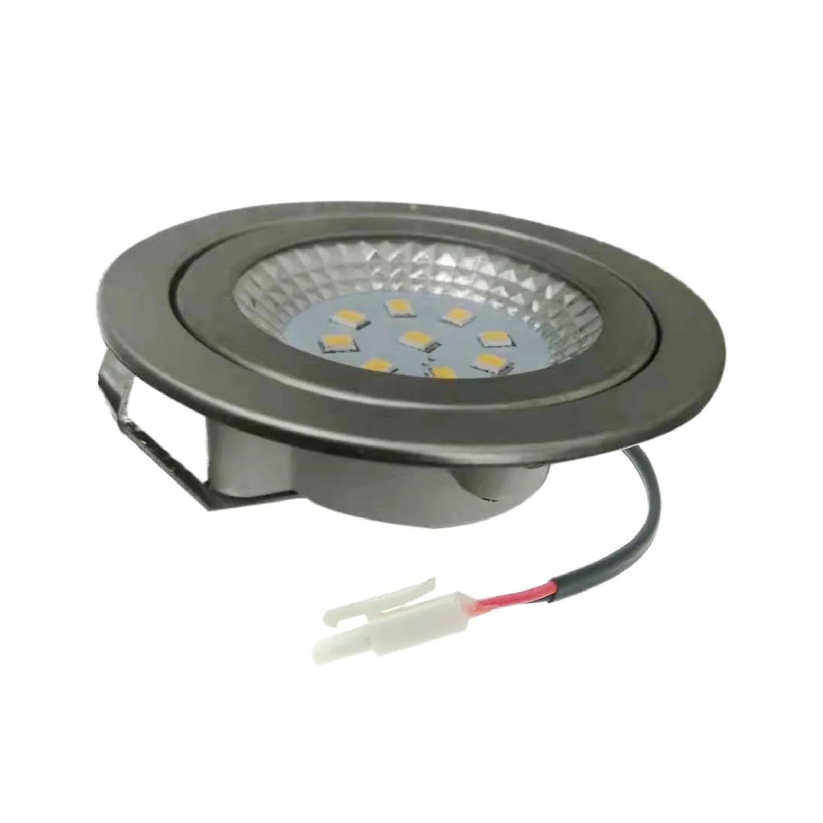 eufeifeiegds 2-teiliges DC 12V 220V 1,5W LED Küchenherd Dunstabzugshaube Licht 55-60mm Rauchabsaugung Ventilator Lampe 20W Äquivalent(12V DC Warm White)