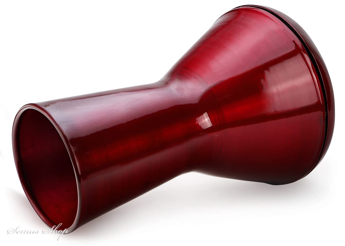 VD vatan Darbuka 2025 - Tamburo a percussione in alluminio pressofuso per bambini, effetto perlato, colore: Rosso