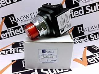 RADWELL VERIFIED SUBSTITUTE 9001KP1A31-SUB Pilot Light - 30MM Pilot Light, Substitute for Schneider Electric 9001KP1A31, Amber (LED), 120V Transformer