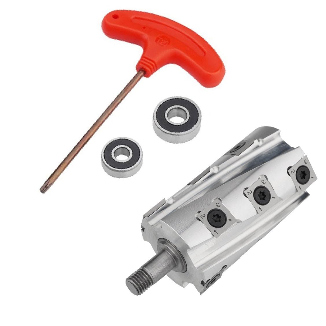 Elektryczny frez spiralny ze stopu aluminium do Dongcheng FF-82x1, 115 mm, srebrny