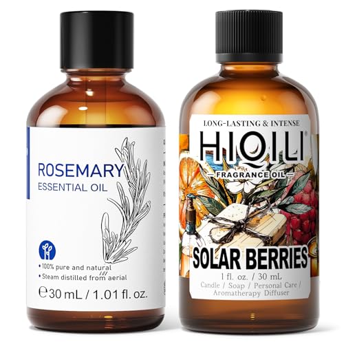 Aceite Esencial Romero 30ML y Aceite Aromático Solar Berries 30ML