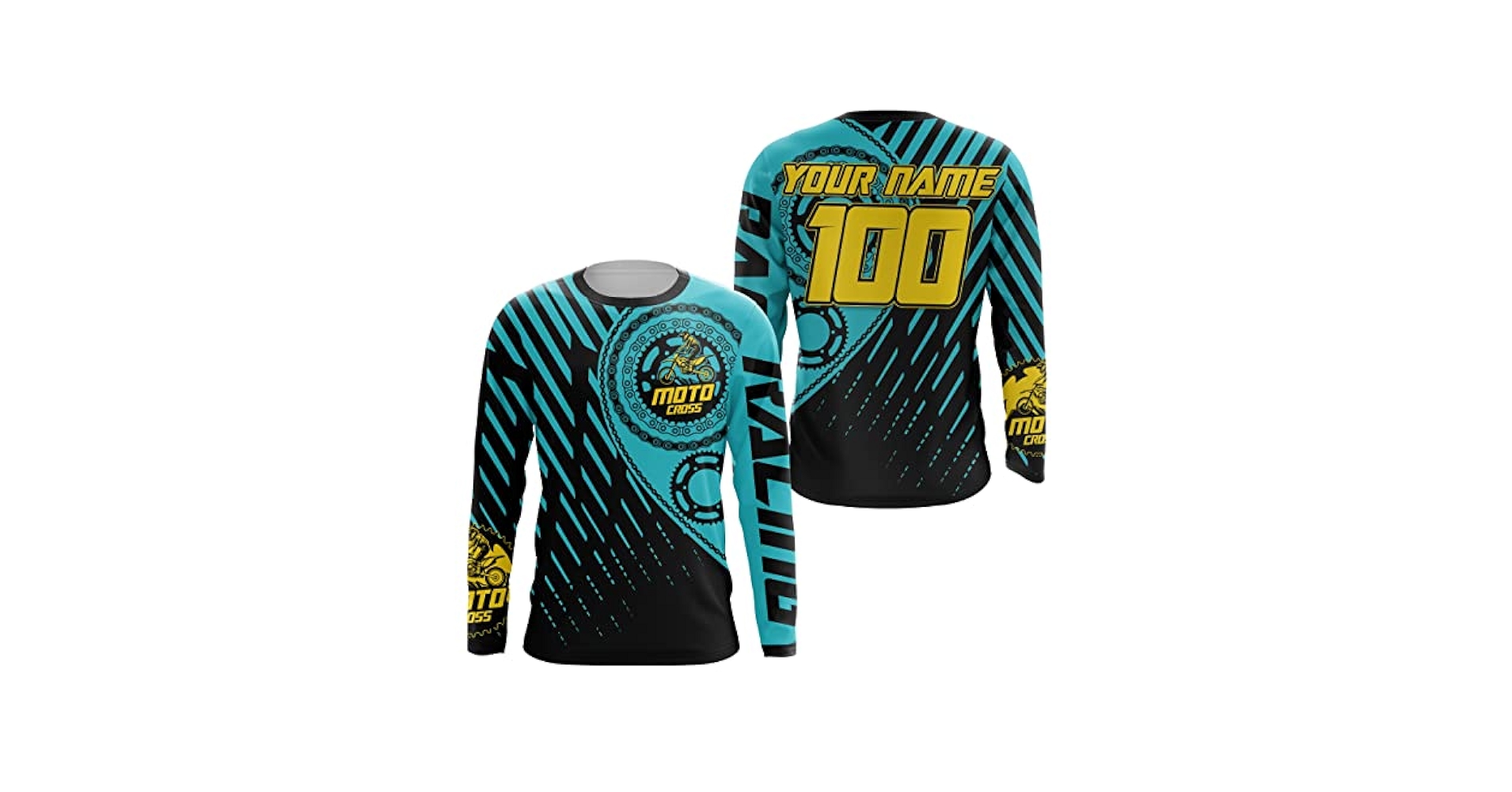 Amazon.com: Kid&Adult Custom Motocross Jersey UV Protect