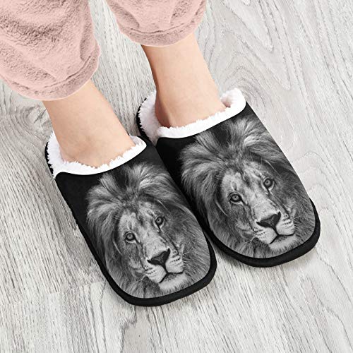 visesunny Modern Slippers for Women Mens Winter Warm Memory Foam Cotton Home Slippers Women's House Slippers Bedroom Slippers Cozy Indoor Outdoor Shoes2