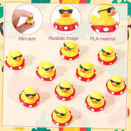GGSTDDUP 32Pcs 3D Printed Ducks Toy Figures, Mini Ducks Bulk - image 3