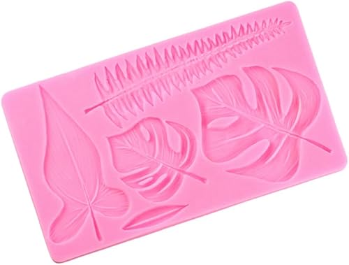 Miniatura 6 de Molde de silicona de hoja, moldes de fondant de flores de rosa, herramientas de decoración de pasteles DIY, repostería de azúcar, caramelos, resina,