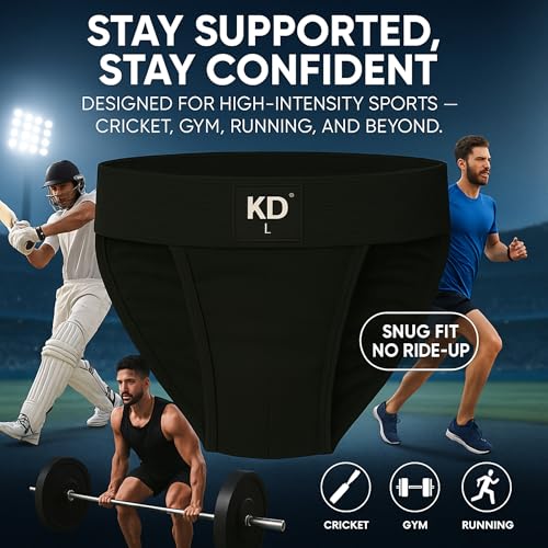 KNK Regent Men’s Cotton Gym Supporter Jockstrap | 100% Cotton | 3” Waistband | Back Covered4