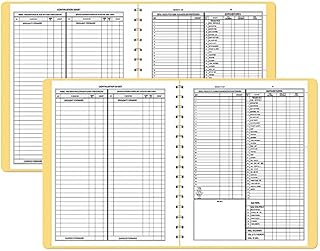 Dome 612 Monthly Bookkeeping Record with Tan Cover and 128 Pages, 11 x