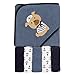 Luvable Friends Unisex Baby Hooded Towel with Five Washcloths, Dog, One Size