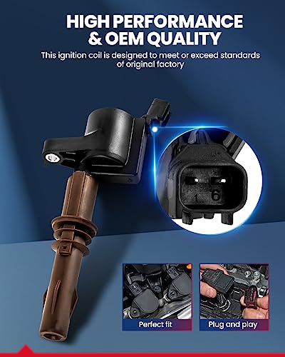 Image of KAX Ignition Coil Pack Fit for Ford F-150 2007-2010 5.4L | F-150 2009-2010 4.6L, Expedition 2008-2014, F-250 Super Duty 2008-2010 5.4L, F-350 Super Duty 2008-2010 5.4L /6.8L FD509