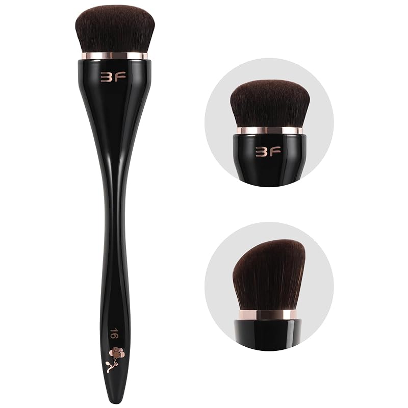 Pincel chanfrado para base ACMEBEAUTY, preto, 1 unidade