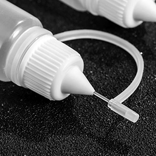 Botellas de pegamento con punta de aguja EXCEART de 10 ml para aplicar sin derrames 8