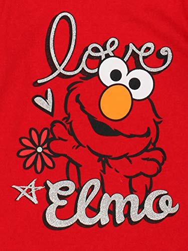 Sesame Street Elmo Girls’ Long Sleeve Shirt For Infant And Toddler – Red #TOP3