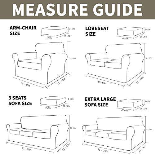 Chelzen Velvet Plush 2 Pieces Chair Covers For Living Room Super Stretch Anti Slip Chair Slipcovers With Arms Dogs Pets Armchair Furniture Protector With Elastic Bottom (Chair, Khaki) #TOP6