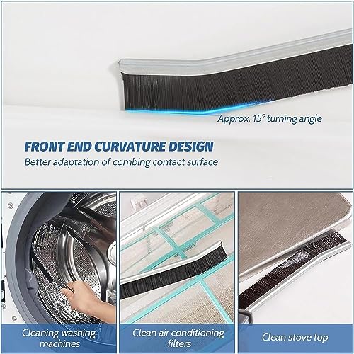 Image of Yikko 3PCS Gap Cleaning Brushes, Multifunctional Use Hard-Bristled Crevice Cleaning Brush for Household, Hand-held Groove Deep Cleaning Brush for Bathroom Kitchen Floor Tiles Window Door Slots (3)