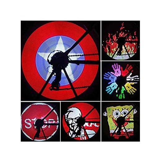 SHDBHD Bicycle Wheel Light,126 LEDs DIY Bicycle Lights Bike Wheel Spoke Light Programmable Picture for Night Riding