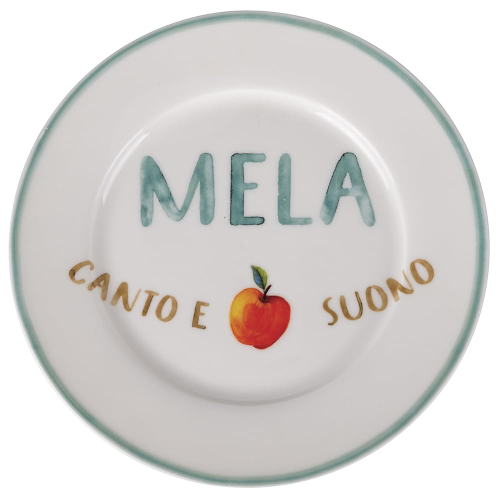 Set 6 Piatto frutta 19 cm in porcellana new bone China, Le Travisate