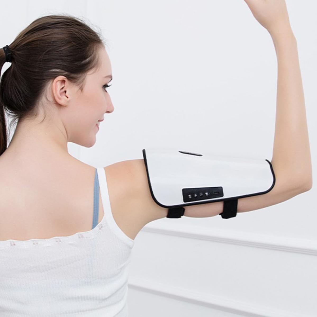 Masajeador Eléctrico para Piernas y Pies Microcorriente, Función de Relajación Muscular y Mejora de Circulación, Material Abs, Batería 800mah para Uso en Casa
