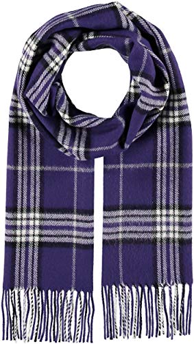 Giorgio Rimaldi® Schal Damen & Herren - Wärmend & Hautfreundlich - Aus Reinem Polyacryl - Ideales Winter Accessoire - Made In Germany - 30x180cm Lila Cover