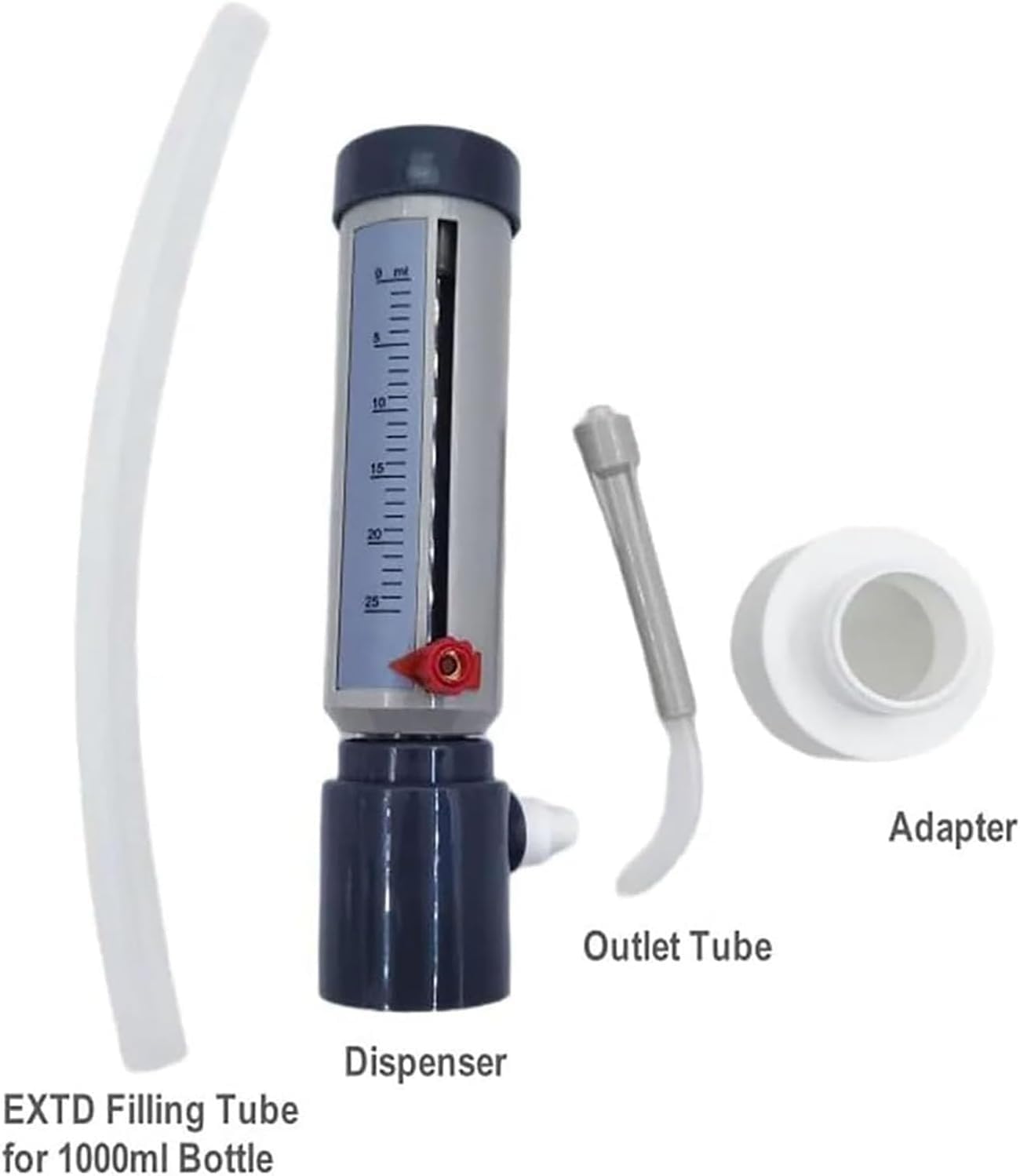 Dispensador superior de botella, botellas de vidrio de 2000ml, caja fuerte ajustable for reactivos de laboratorio