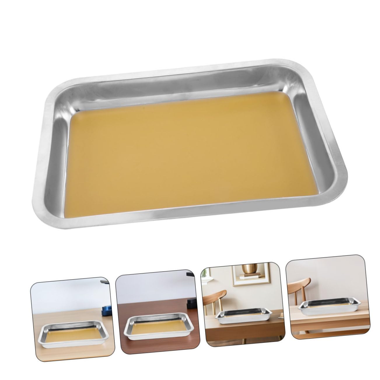 YARNOW 2pezzi Vassoio Per Dissezione in Acciaio Inossidabile Con Base in Cera Formato Per Laboratori Biologia Anatomia Scienze Insegnanti Studenti e Scuole