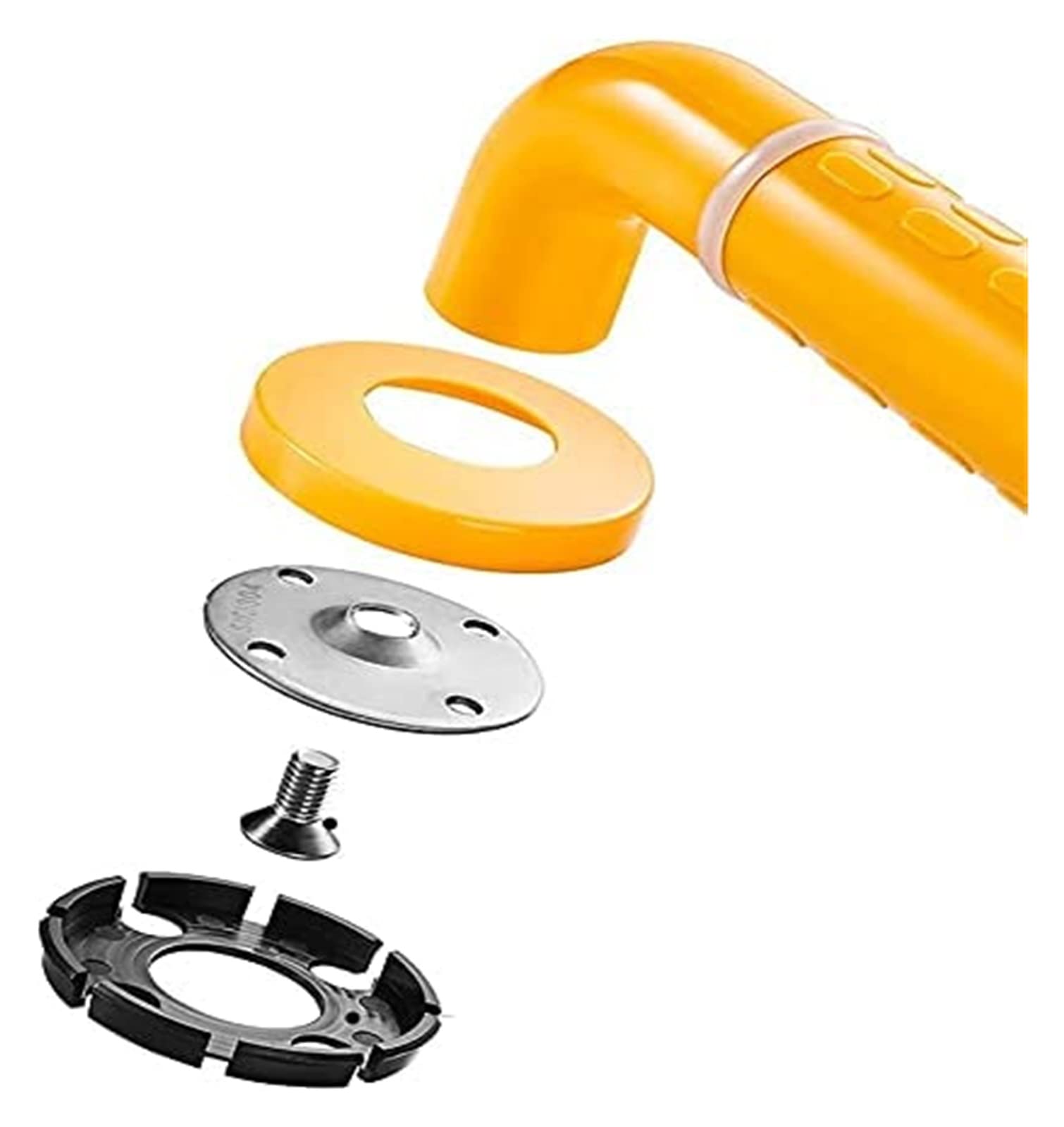 Baño para Agarraderas Barras de apoyo antideslizantes, toalleros de acero inoxidable 304 con tubo exterior de nailon granulado, pasamanos de ducha de seguridad de pared, asidero for inodoro.