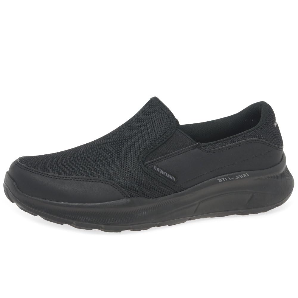 Men's Wide Fit Skechers 232515 Equalizer 5.0 Persistable Trainers - Black, Black / 10 / 2E
