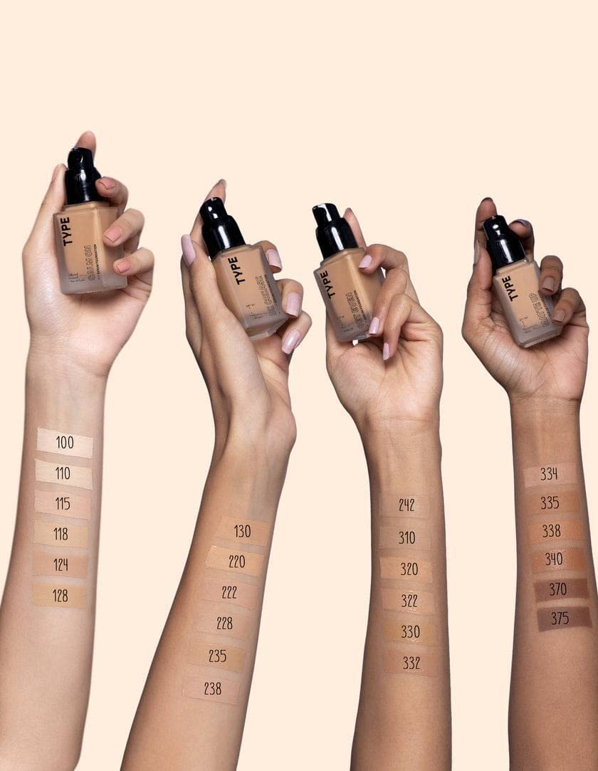 TYPE BEAUTY INC. Calm On Long Lasting Foundation with 12-Hr Wear | Soothing Oat & Amino Acids | Blendable Foundation For Makeup | Light Coverage for a Flawless Look | For Women - Java (370) | 30ml