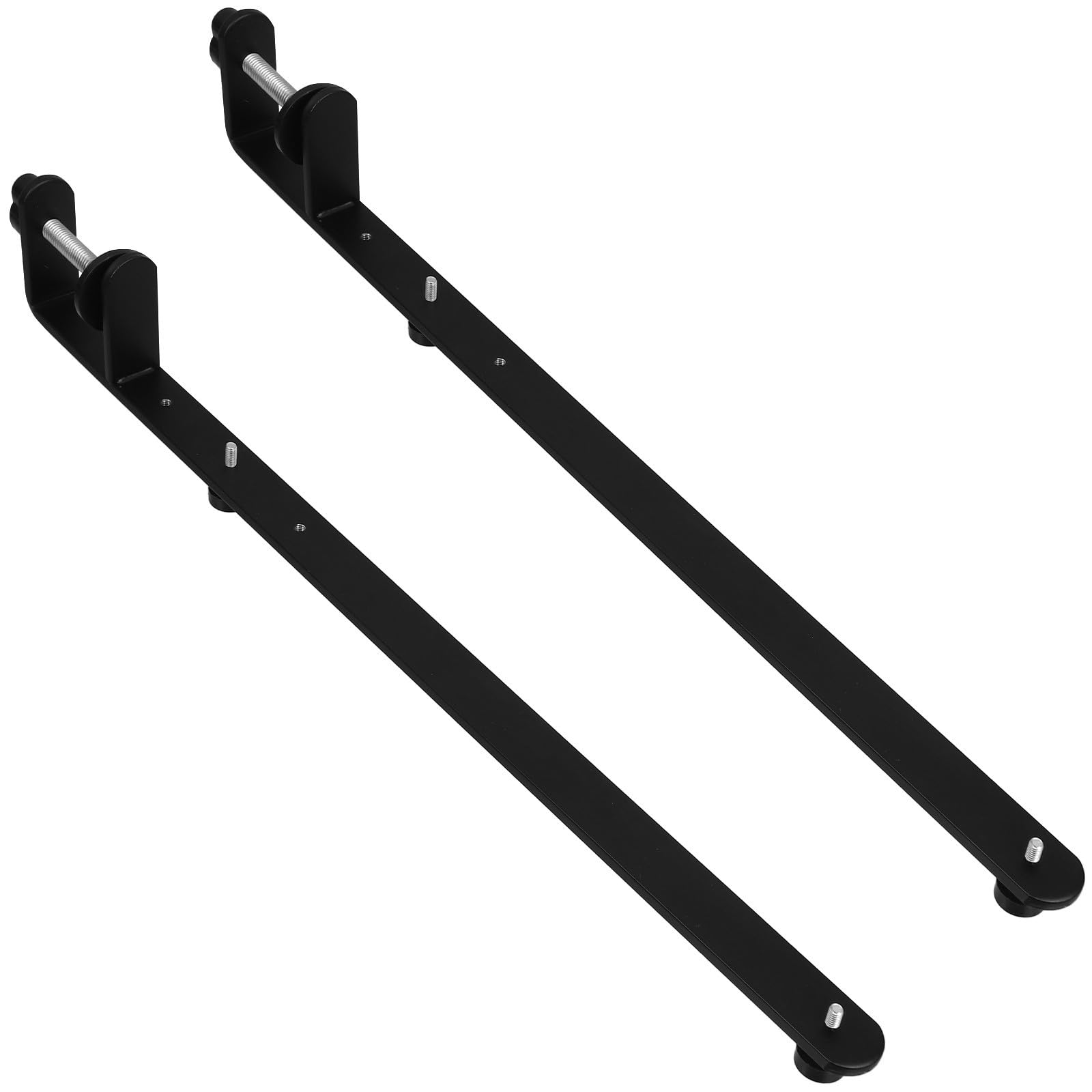 Soportes de Hierro Negros de Altura Ajustable y Montaje sin Herramientas Garneck de Mesa