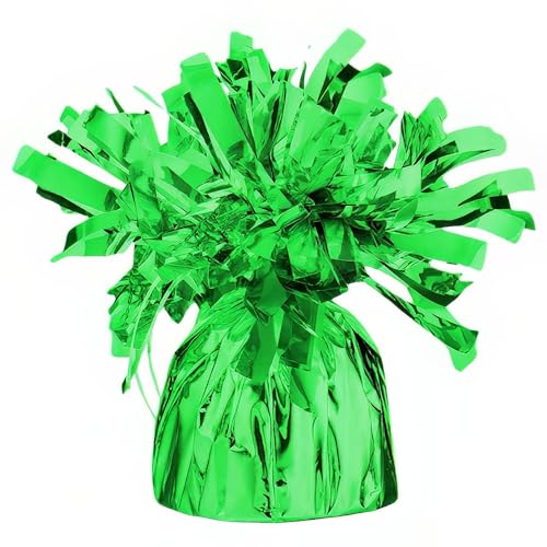 Image of Green Foil Balloon Weight (4.5 inch x 2.25 inch) 1 Count, Adorable Party Essential For Parties & Events