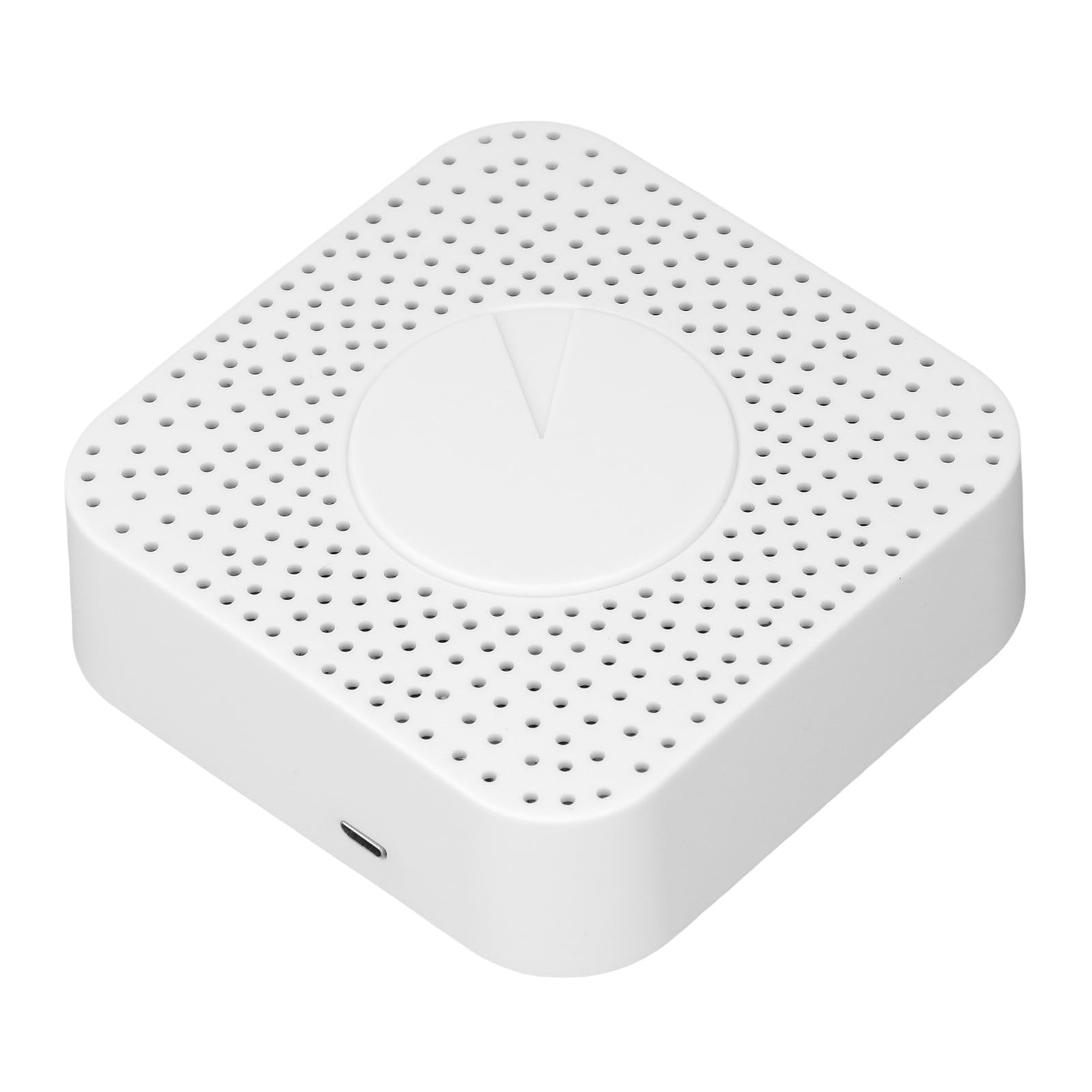 Eujgoov Rilevatore di qualità dell'aria per Casa Intelligente Monitor della qualità dell'aria Interna in ABS con Controllo APP 6 in 1 HCHO VOC CO2 PM2.5 Monitoraggio 'umidità della Temperatura per