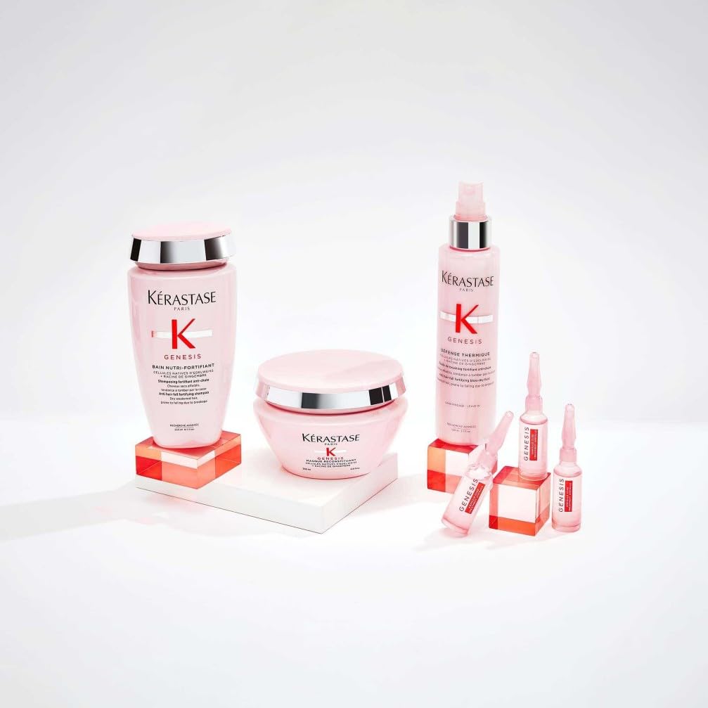 KERASTASE Genesis - Protocole Anti-Chute - Shampoing Bain Hydra-Fortifiant + Masque Reconstituant - -99% de Chute de Cheveux due à la Casse au Brossage* - Cheveux Fragiles, Cassants