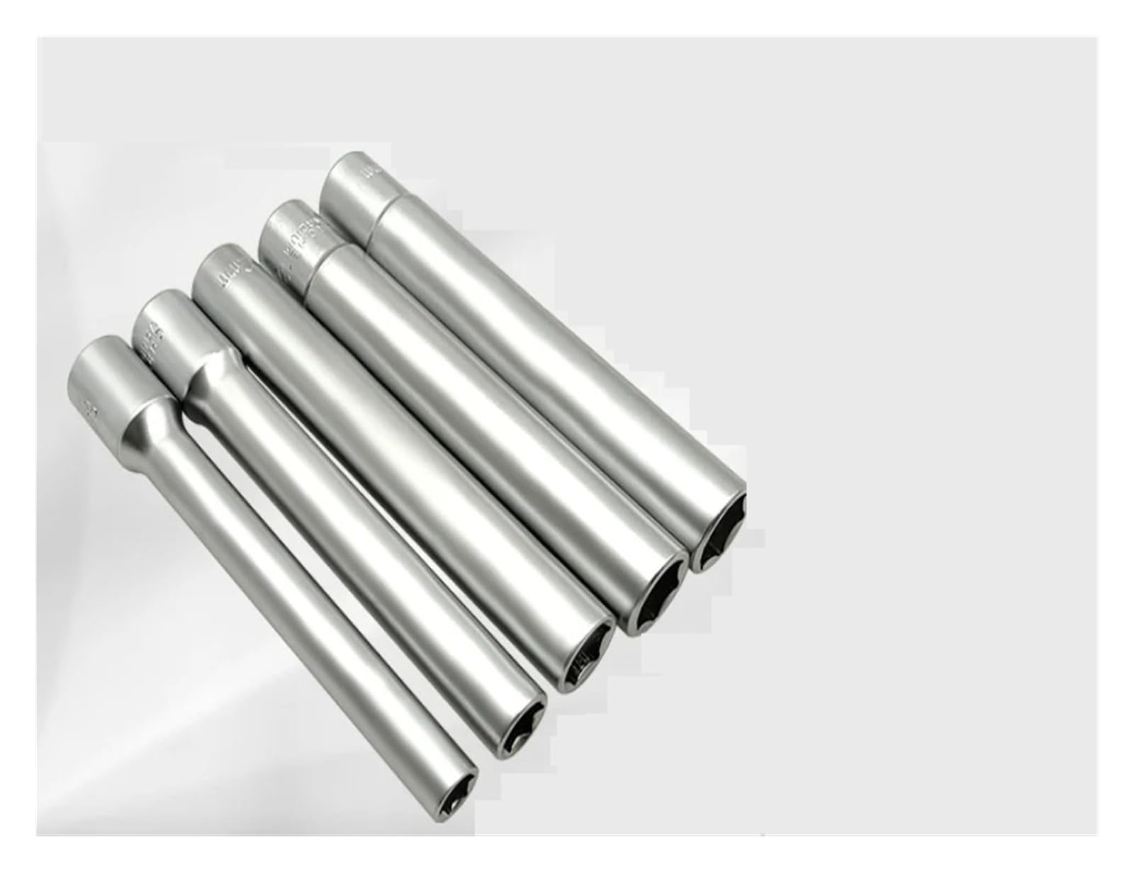 Zestaw 5 bardzo głębokich nasadek 3/20.3 cm do stali CR-V metryczne SAE Combo - 6 punktów 5/20.3 cm 13/40.6 cm + 12 punktów 14 mm 16 mm 18 mm do naprawy samochodów