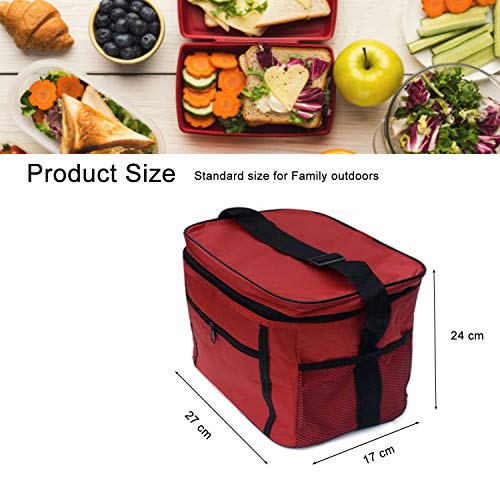 Sac Isotherme, Sinwind Lunch Bag 10L, Sac-Glacière Cooler Bag Sac de Repas pour Déjeuner/Travail/Ecole/Plage/Pique-Nique, Bleu