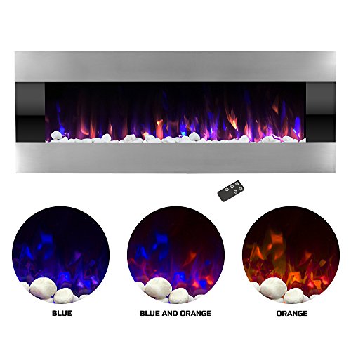 Northwest Electric Fireplace Wall Mounted with LED Fire and Ice Flame