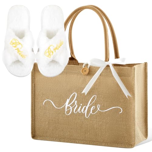 Hestya 2 Pièces Coffret Cadeau de Mariée Sac Fourre-Tout...