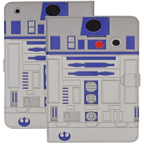 TPACC Case for iPad 9.7-Inch, 2018/2017 Model, iPad 6th/5th Generation, PU Leather Slim Folding Case Multi-Angle View Adjustable Stand Shockproof TPU Back Cover, R2D2 Robot Cover