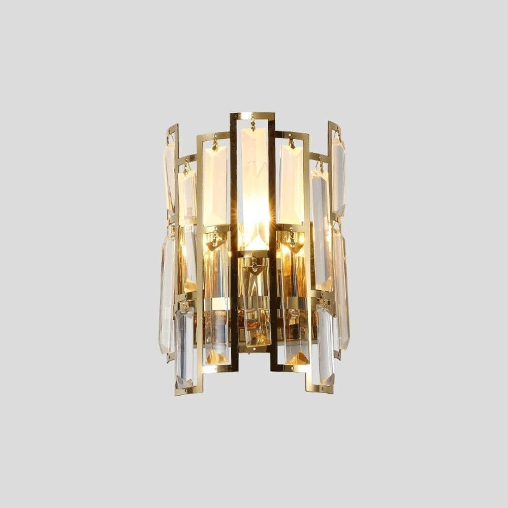 MYUYEE Wall Lamp Wall Sconce Lighting With Bedside Wall Sconces, D Wall Light Fixture,Crystal Crystal Wall Lamp,For Bedroom Living Room,Personalized Creative Home Lighting
