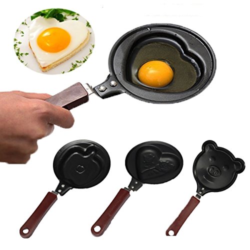 HARIHUB Mini Non -Stick Breakfast Omelette Pan Pancake Egg Fryer Skillet Fry Frying Pan Molds Cookware
