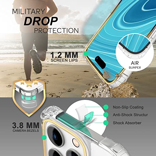 NALIA Necklace Case for iPhone 14 Pro Max, Transparent Hybrid Cover & Strap, HANGIT PRO (Anti-Yellow Back & Adjustable) - Image 2