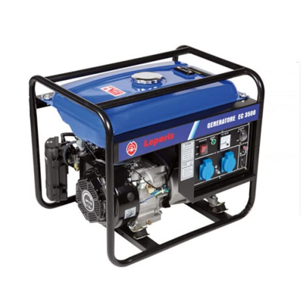 Leporis EC 3500 - Generador de gasolina, grupo electrógeno 2,6 kW 2600 W