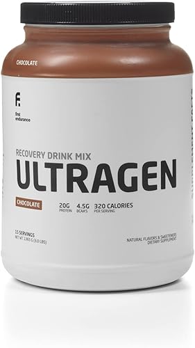 Primera Endurance Ultragen Bebida de recuperación, First Endurance, talla única , Chocolate, 1, 1